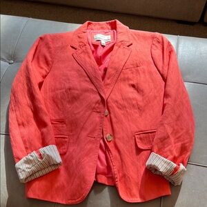 Vibrant Coral Blazer